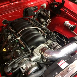 Pro touring camaro engine bay