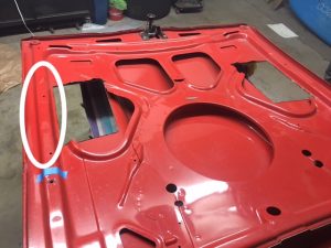 first gen camaro hood strength rib