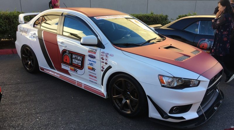 Austin Barnes 2012 Mitsubishi Lancer Evolution X OUSCI Optima Alley SEMA