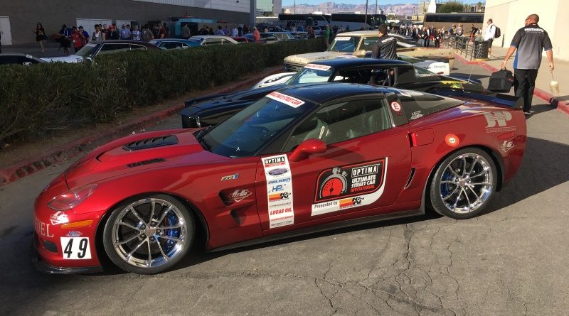 Toby Thompson 2010 Corvette ZR1 Fireball OUSCI Optima Alley SEMA