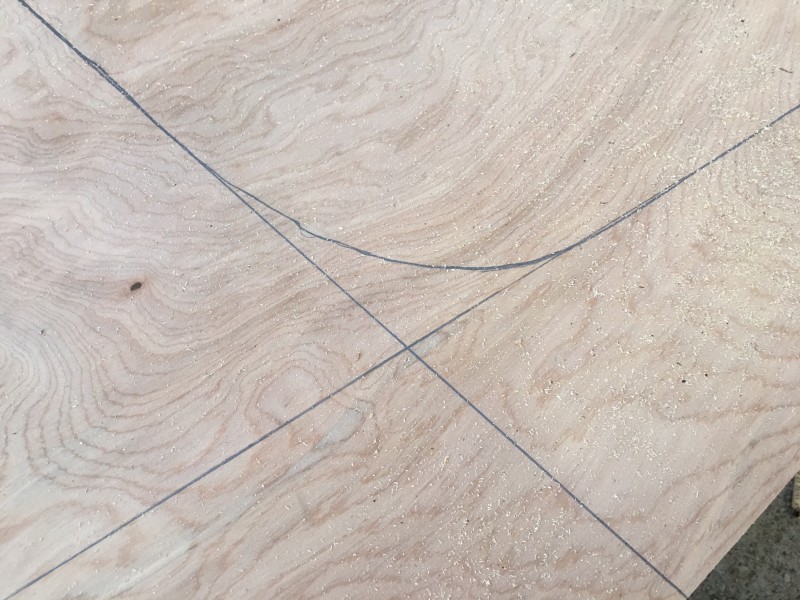 DIY splitter cutting from plywood