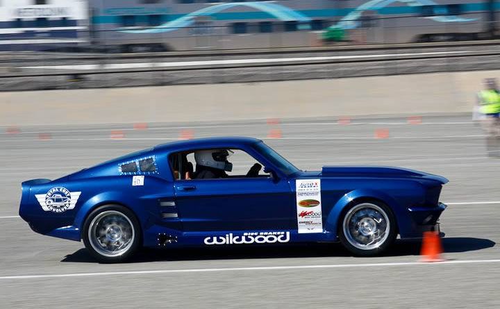 Ed Moss 1967 Mustang TCI Engineering Classic Muscle Saturday NMCA Hotchkis Autocross April 2017