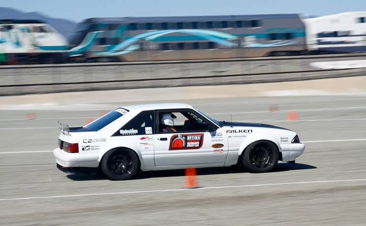 Greg Biddlingmeier 88 Mustang autoxstang 5th place modern muscle Saturday NMCA Hotchkis Autocross April 2017