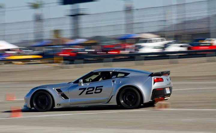 Jordan Priestley JDP 2017 Corvette Grand Sport 2nd place Sports Car class Saturday NMCA Hotchkis Autocross April 2017