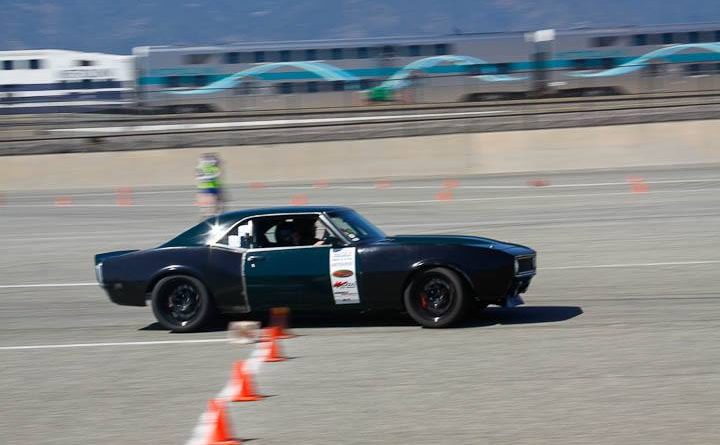 Wally Logan 1968 Camaro classic muscle class NMCA Hotchkis Autocross April 2017