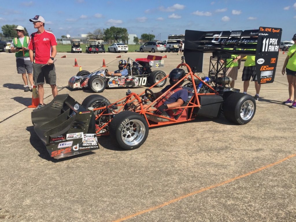 In grid at Solo Nationals - Stacey Christopher ACME Special