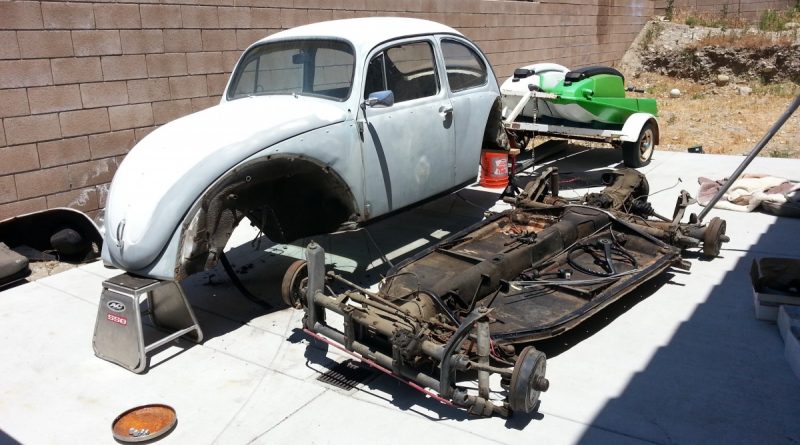 Sean McKillop Bugzilla VW Bug removing the old pan