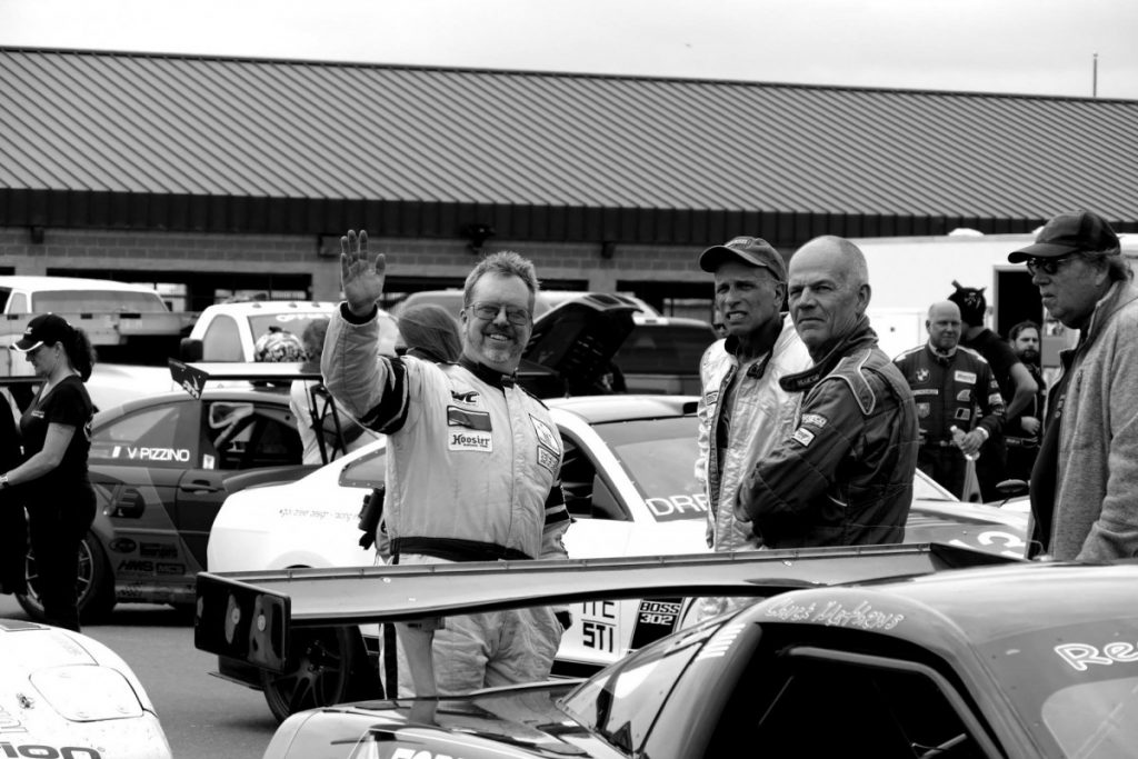 Oli Thordarson Corvette racing in the pits autoxandtrack featured driver