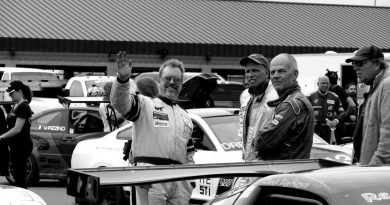 Oli Thordarson Corvette racing in the pits autoxandtrack featured driver