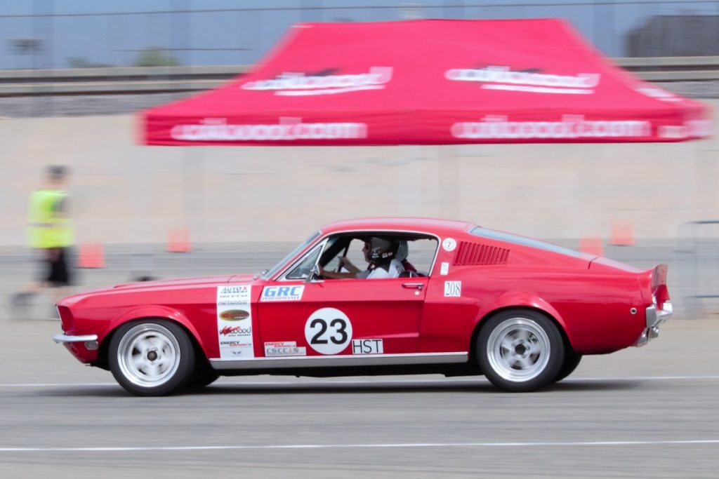 Tom Berry and John Fendel 1968 Mustang NMCA West Hotchkis Autocross September 2017