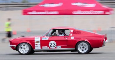 Tom Berry and John Fendel 1968 Mustang NMCA West Hotchkis Autocross September 2017