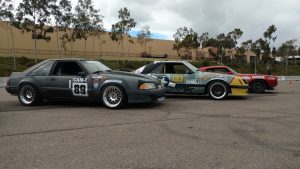 Danny Leetch Autocross Fox Body Mustang CAM Challenge pits 2