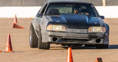 Danny Leetch Autocross Fox Body Mustang action shot