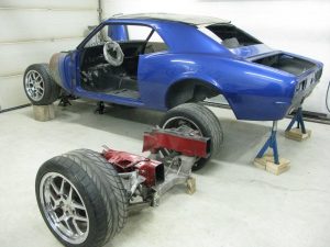 Tommy Toemmerdal C5 Z06 swapped 1967 Camaro rear frame cradle