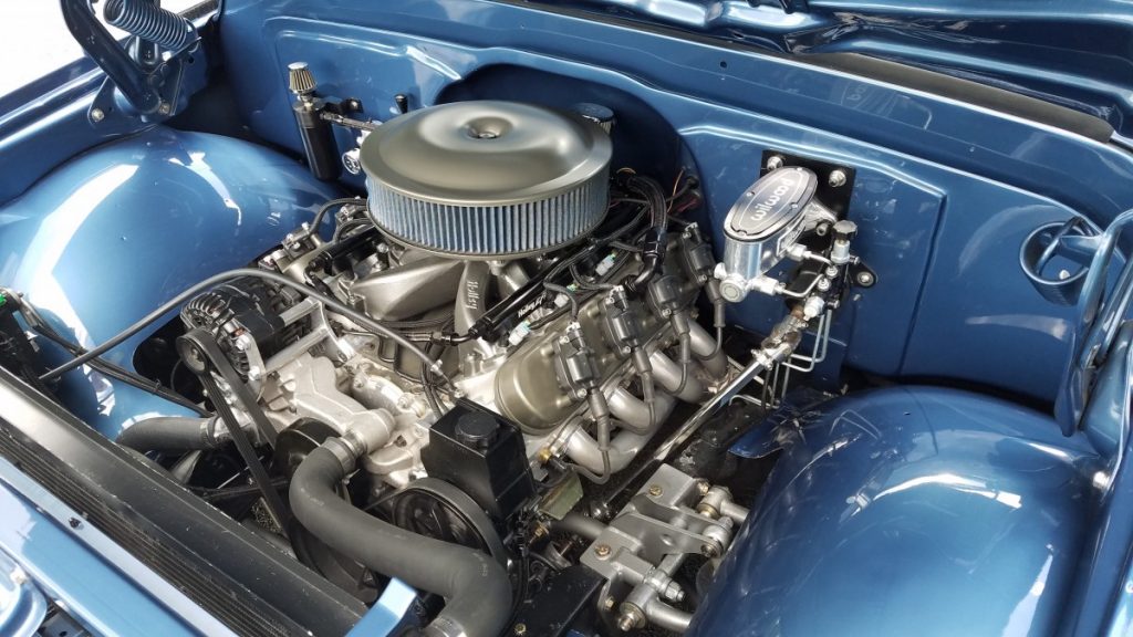 Matt Kenner LS swapped C10 engine 1