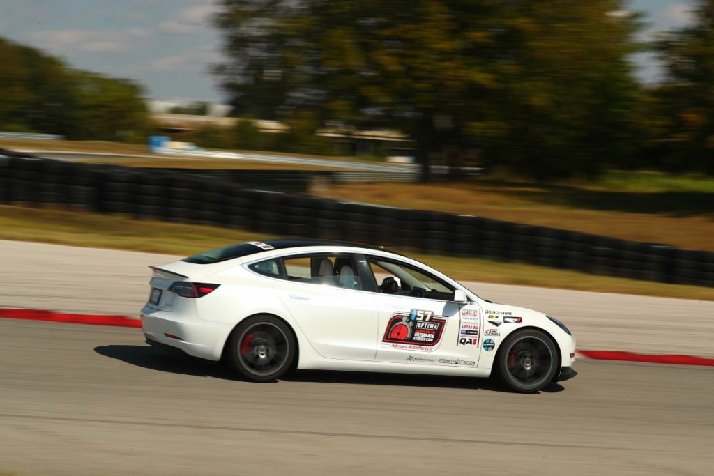 John Laughlin Tesla Model 3 road course 2