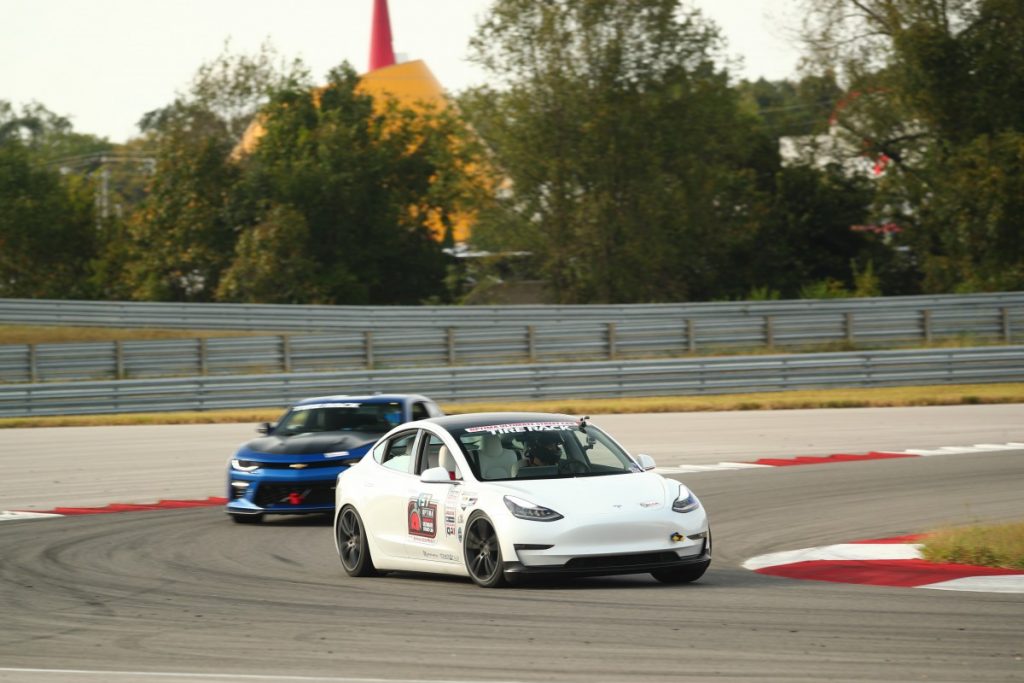 John Laughlin Tesla Model 3 road course 3