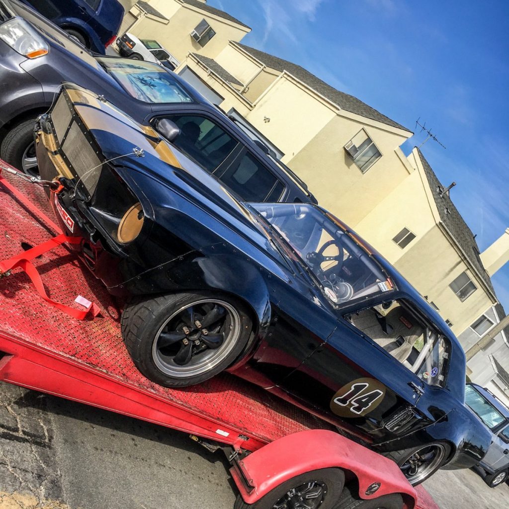 67 Mustang on the Trailer